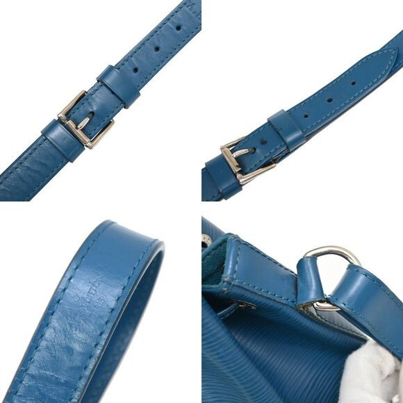 LOUIS VUITTON Noe BB Drawstring Shoulder Bag Epi Leather Blue M40846 89FC131 - Picture 8 of 15